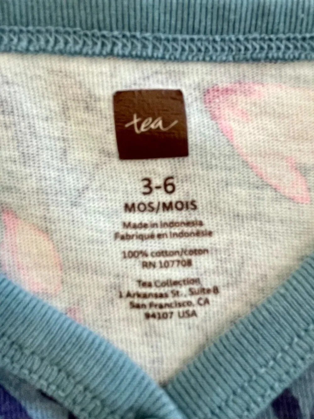 Tea Collection Blue Floral Dress - 3-6 mo.